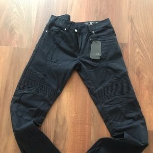 Armani Exchange Skinny Biker Pants 32/32 NWT